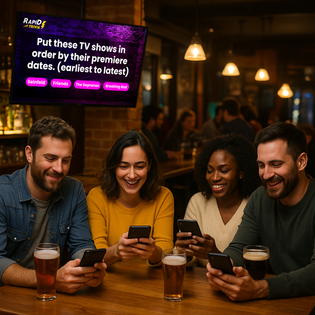Rapid Trivia in a bar